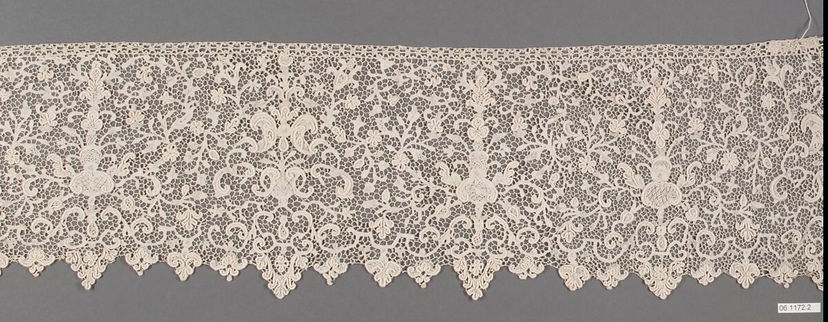 Flounce, Needle lace, French