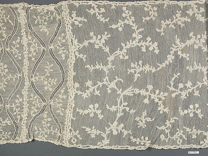 Scarf, Needle lace, Italian, Burano 