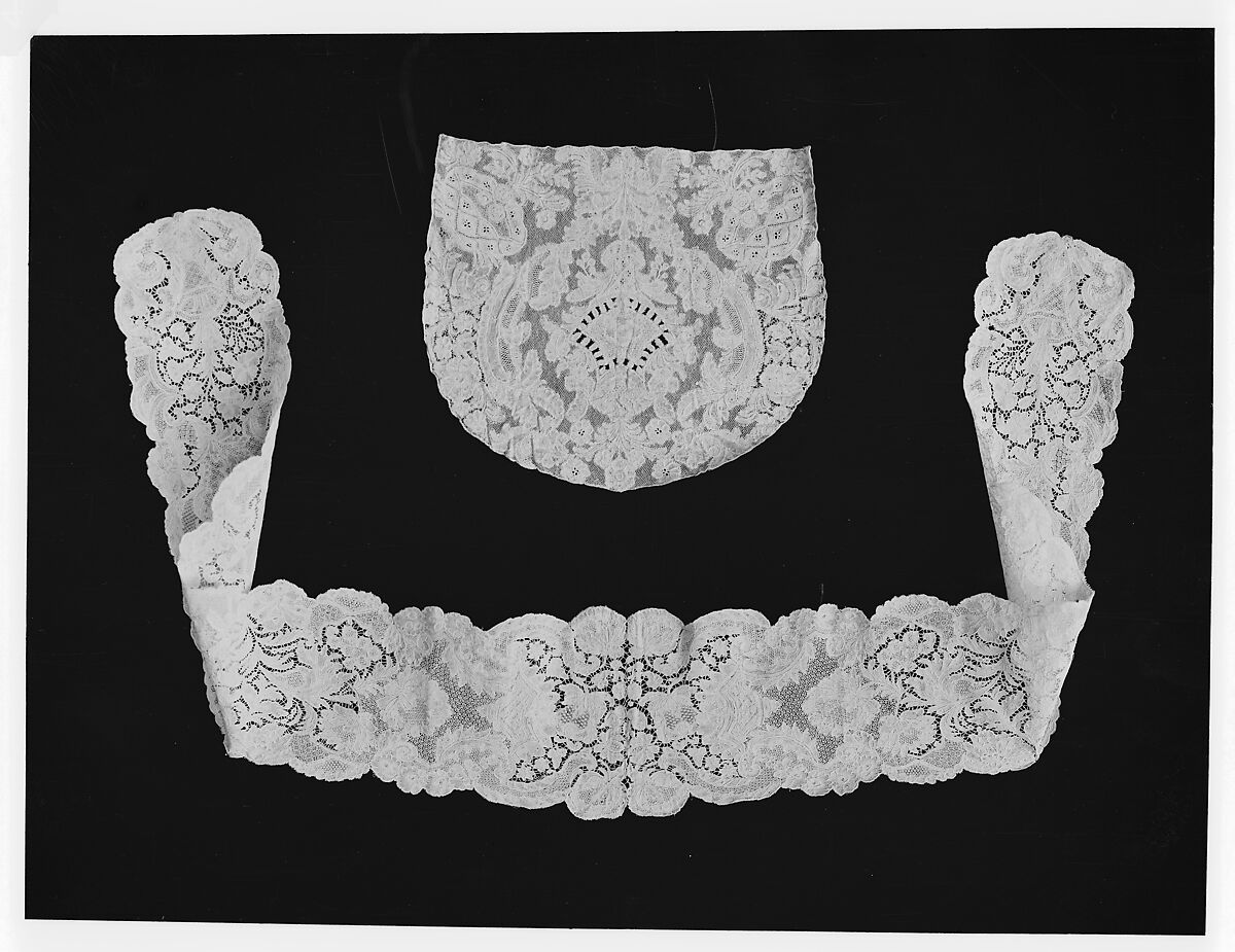 Lappet, Bobbin lace, point d'Angleterre, Flemish, Brussels