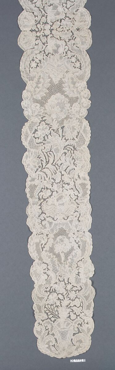 Lappet, Bobbin lace, point d'Angleterre, Flemish, Brussels