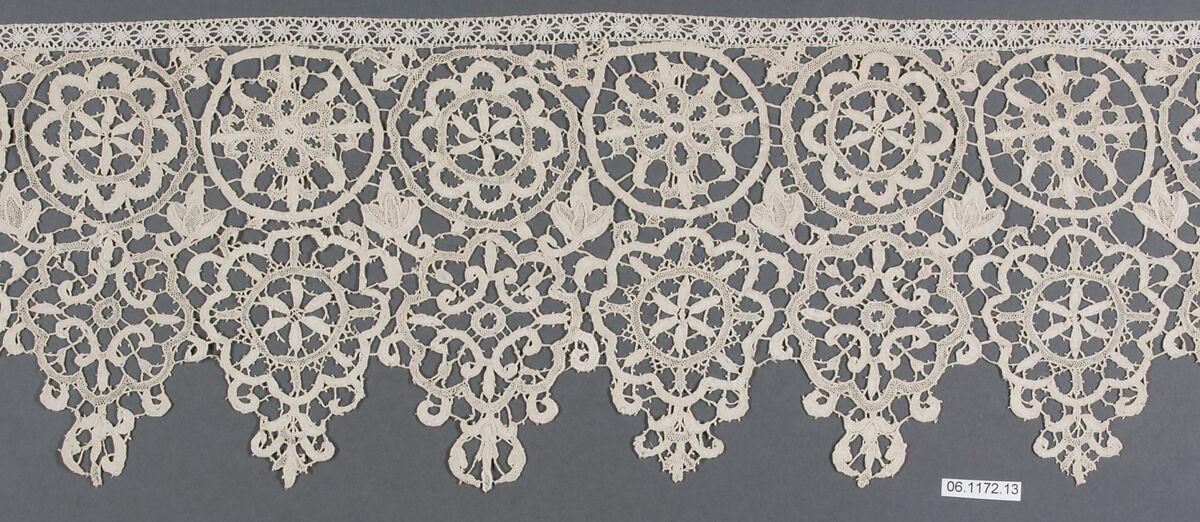 Pointed lace, Needle lace, punto in aria, Italian