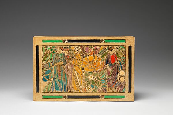 Box, Lucia Kleinhans Mathews (American, 1870–1955), Painted wood, American