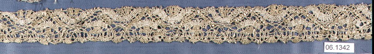 Strip, Metal thread, bobbin lace, French