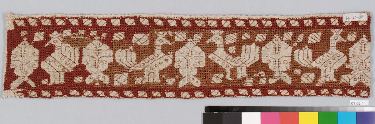 Border, Silk on linen, Italian