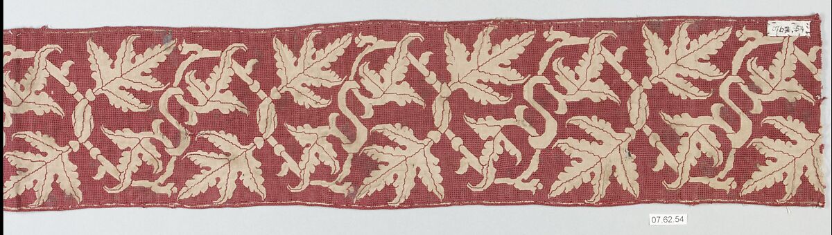 Band, Drawnwork, Italian or Greek