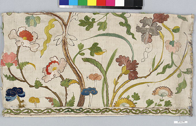 Fragment, Silk on silk, Spanish 