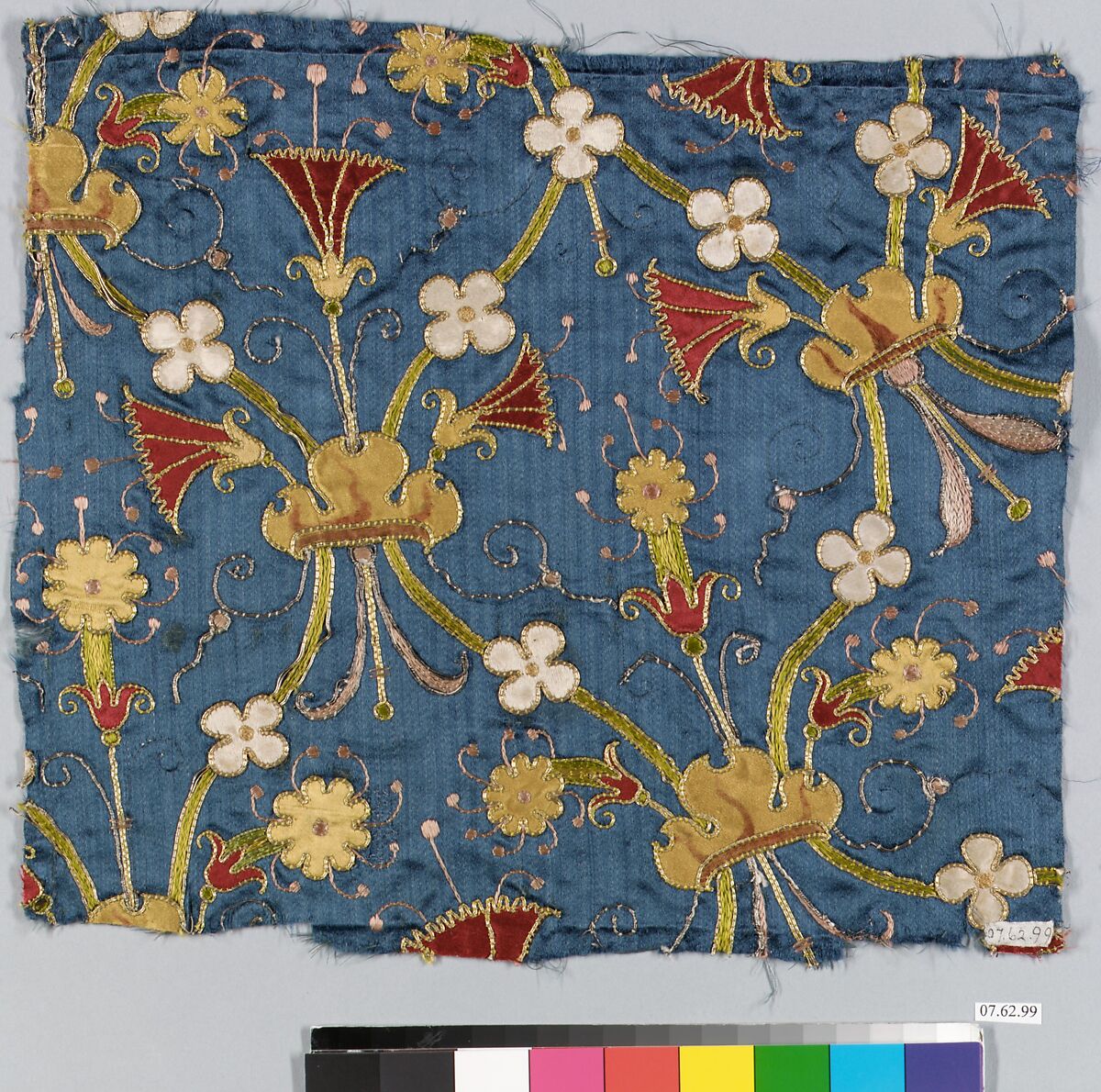 Piece, Silk and metal thread, Spanish