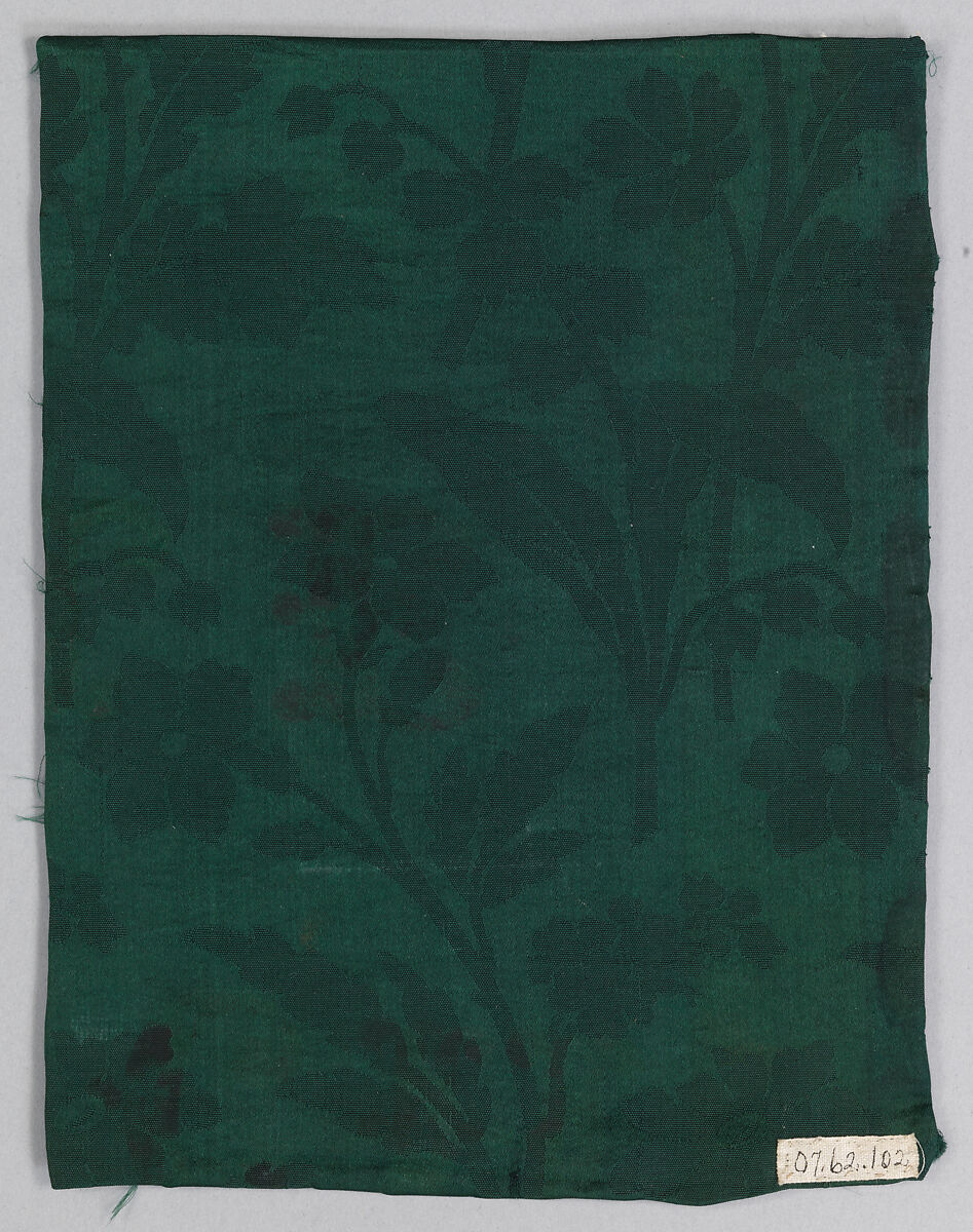 Damask, Silk, possibly British