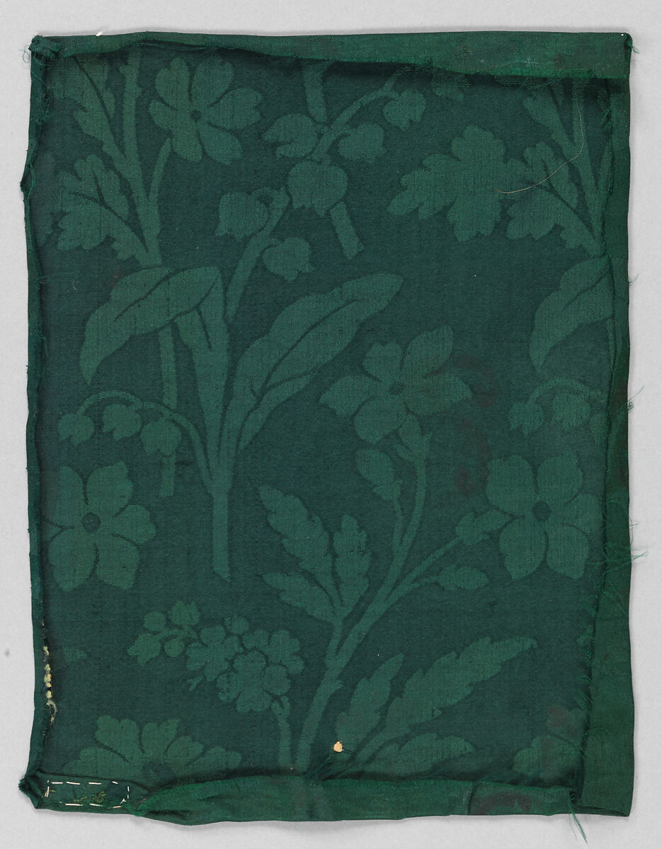 Damask, Silk, possibly British 