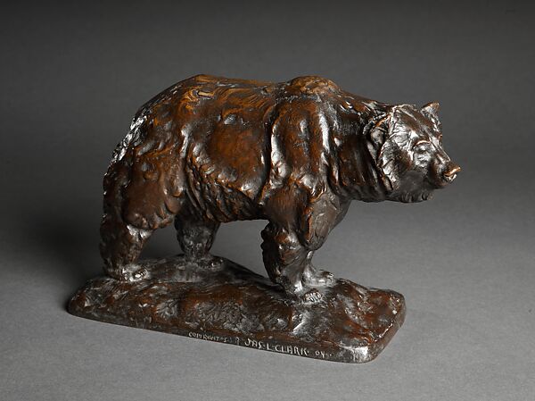 Alaskan Kodiak Bear, James L. Clark (American, 1883–1969), Bronze, American 