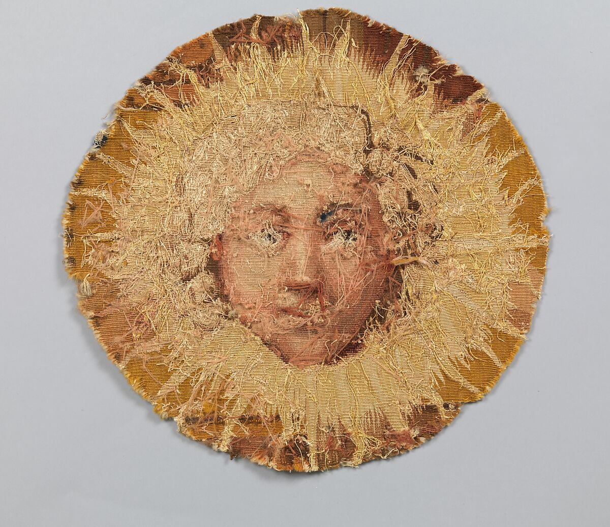 Head of Apollo, Probably manufactured at the Manufacture Nationale des Gobelins (French, established 1662), Warp: wool; Weft: wool and silk, French, Paris