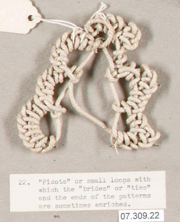 Example of lace stitch, Irish 