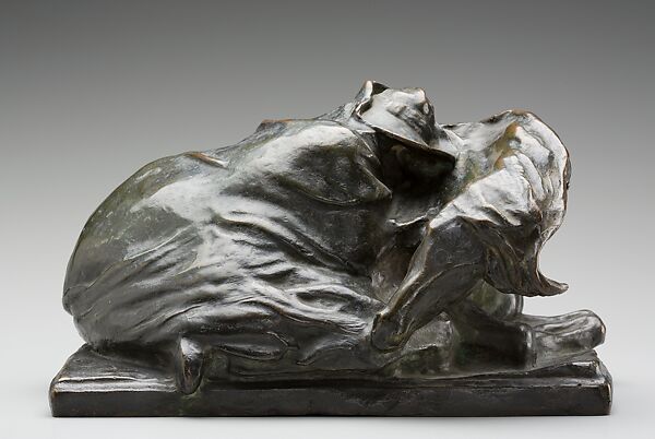 Blizzard, Solon Hannibal Borglum (American, Ogden, Utah 1868–1922 Stamford, Connecticut), Bronze, American 