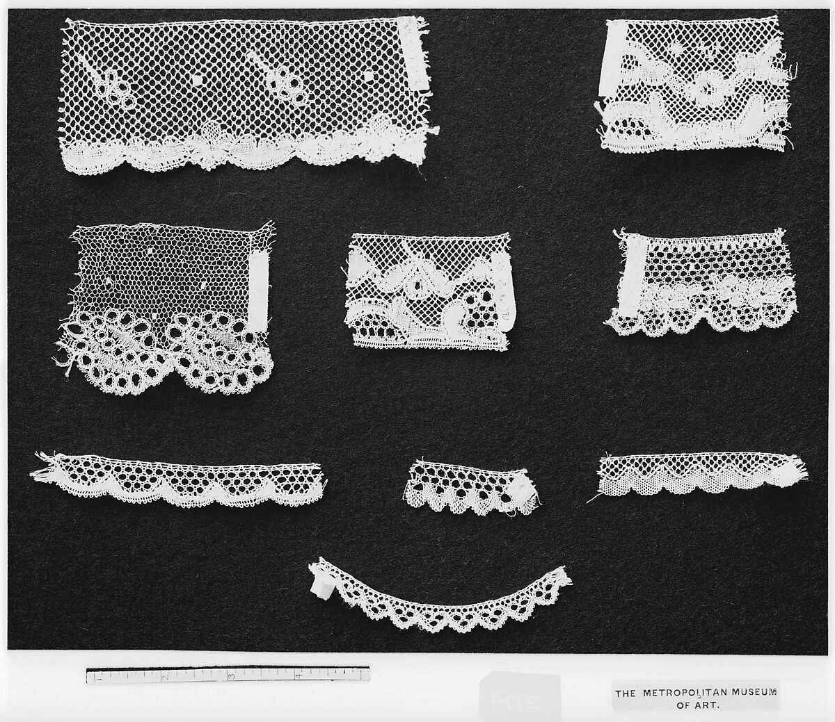 Fragment, Bobbin lace, Swedish, Vadstena