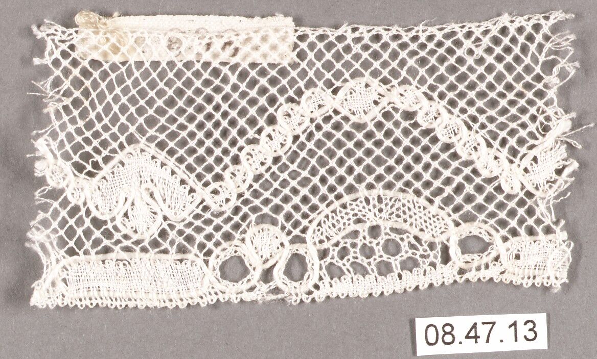 Fragment, Bobbin lace, Swedish 