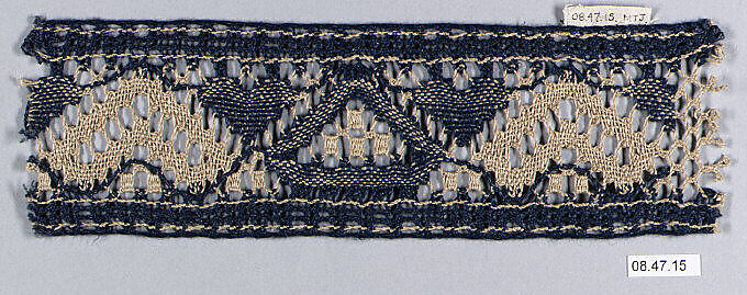 Fragment, Bobbin lace, Swedish (Delsbo) (Dalarna) 