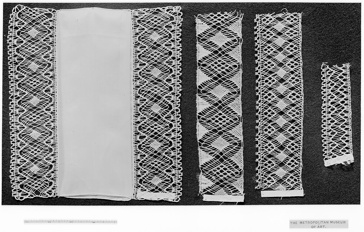 Fragment, Bobbin lace, Swedish (Rattvik) (Dalarna)