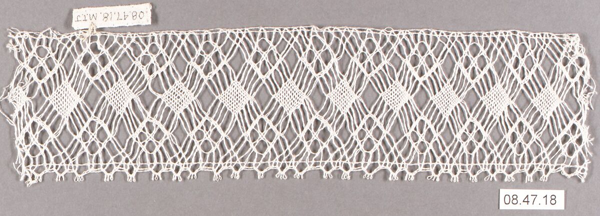 Fragment, Bobbin lace, Swedish (Rättvik) (Dalarna) 