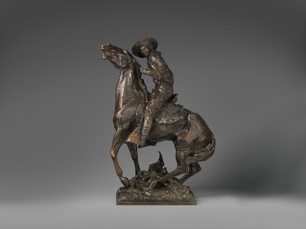 Bucky O'Neill, Solon Hannibal Borglum (American, Ogden, Utah 1868–1922 Stamford, Connecticut), Bronze, American 