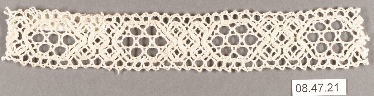 Fragment, Bobbin lace, Swedish, Dalarna 