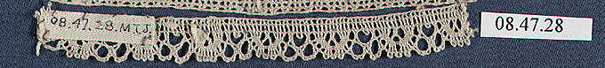 Fragment, Bobbin lace, Swedish, Skane 