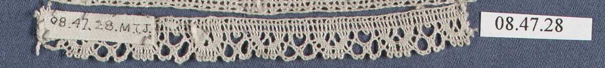 Fragment, Bobbin lace, Swedish, Skane