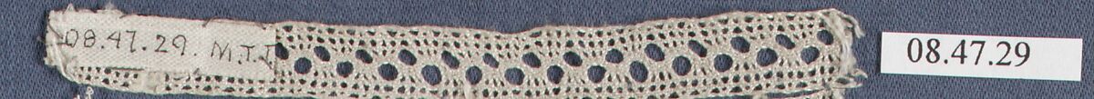 Fragment, Bobbin lace, Swedish, Skane