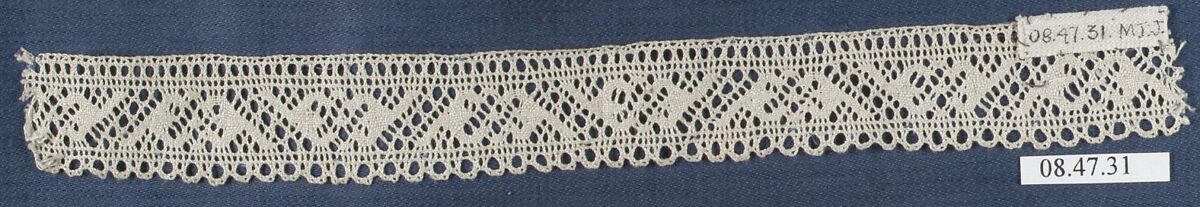Fragment, Bobbin lace, Swedish, Skane