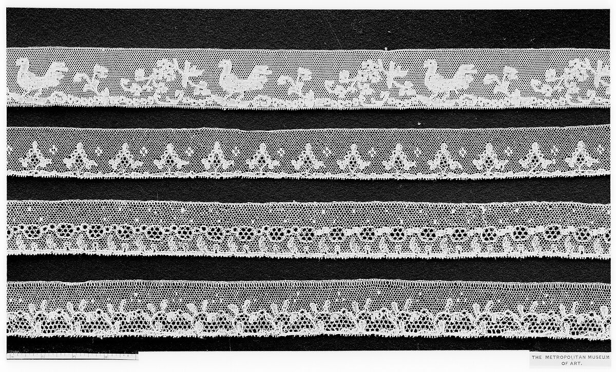 Edging, Bobbin lace, French, St. Bonnet le Chateau 