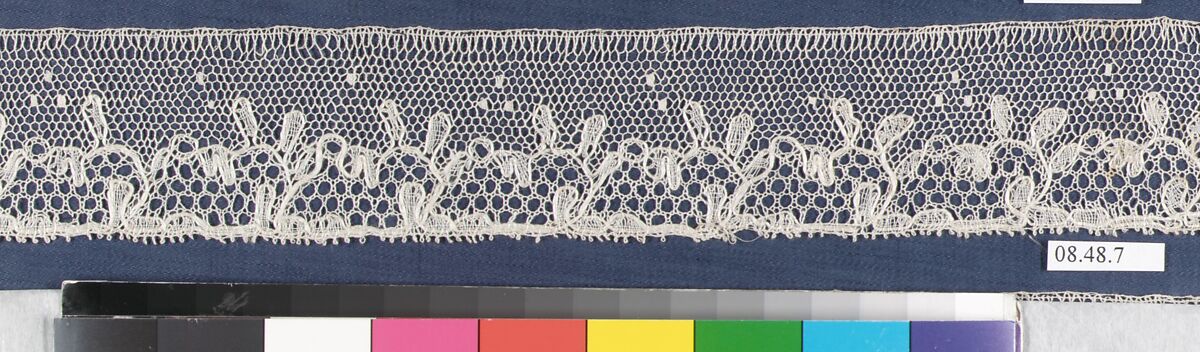 Edging, Bobbin lace, French, Arlauc 