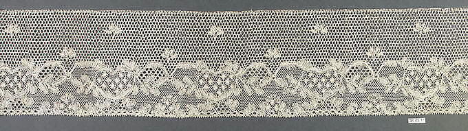 Edging, Bobbin lace, French, Craponne 