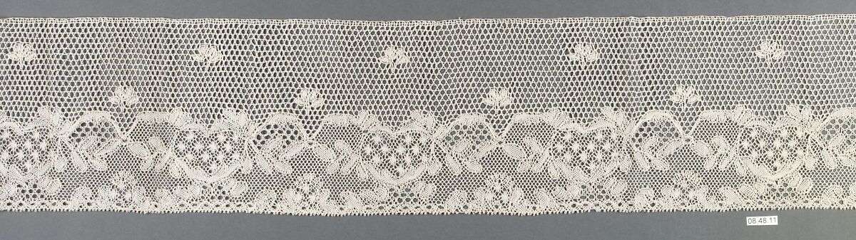 Edging, Bobbin lace, French, Craponne