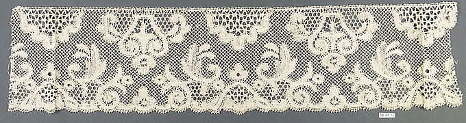 Edging, Bobbin lace, French, Craponne 