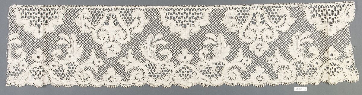 Edging, Bobbin lace, French, Craponne
