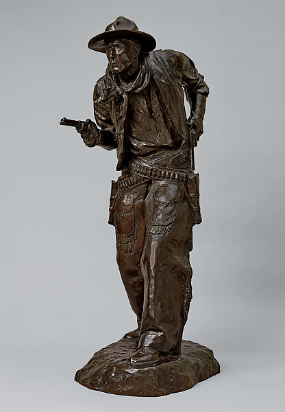 Two Gun Bill (William S. Hart), Charles Cristadoro (American, 1881–1967), Bronze, American 