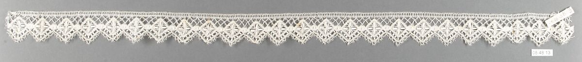 Edging, Bobbin lace, French, Mirecourt 