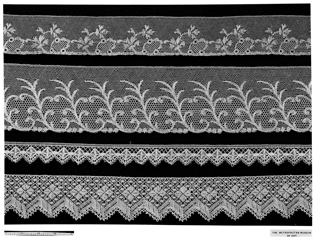 Edging, Bobbin lace, French, Mirecourt