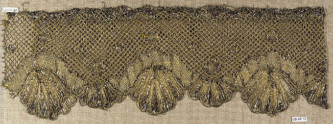 Piece, Bobbin lace, French 