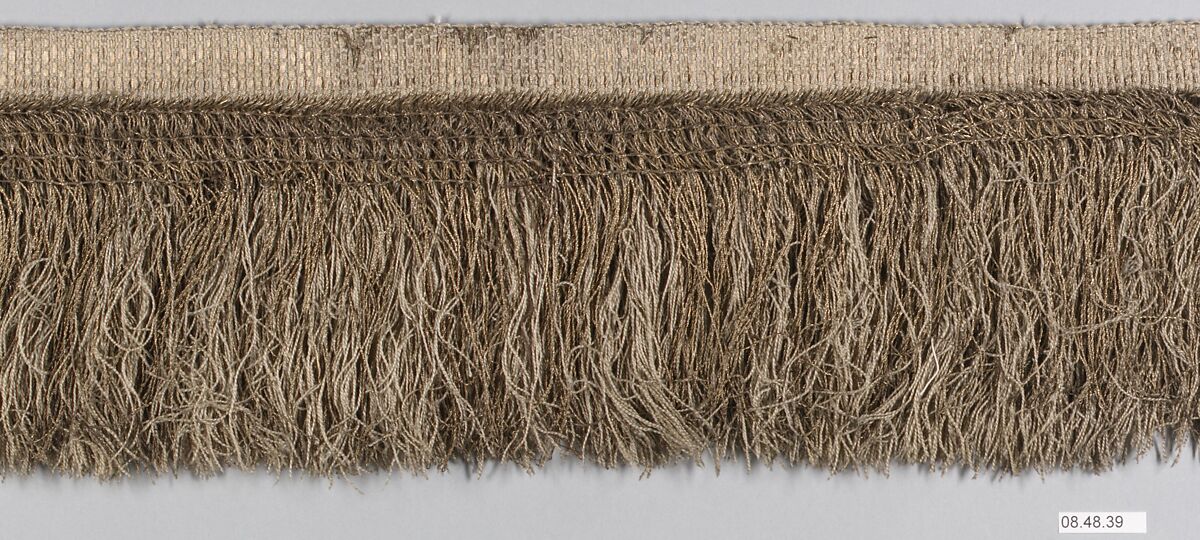 Fringe, Silk and metal thread, Italian