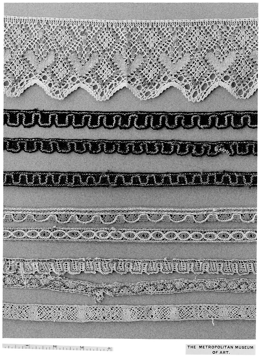 Edging, Cotton and silk, bobbin lace, Hungarian-Slovak