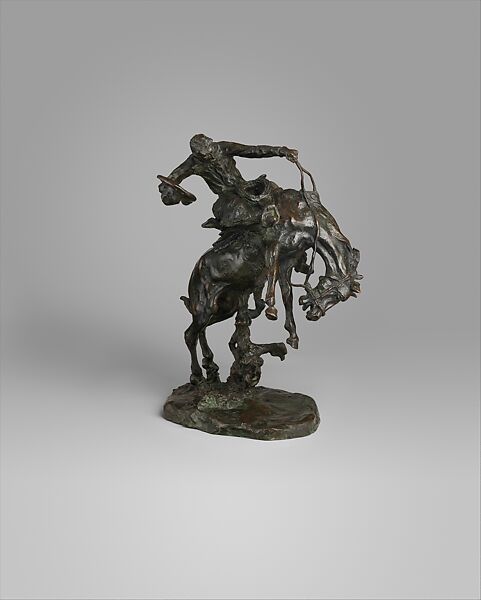 A Bronc Twister (The Weaver), Charles M. Russell (American, St. Louis, Missouri 1864–1926 Great Falls, Montana), Bronze, American 