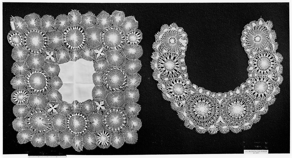 Lace handkerchief, Embroidered net, Paraguayan