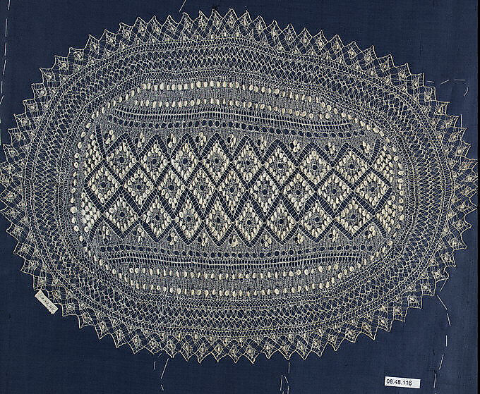 Mat, Knitted lace, Madeira Islands 