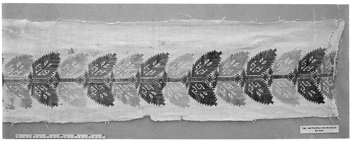 Strip, Silk on linen, Greek Islands, Cyclades, Amorgos 