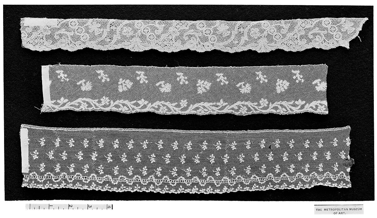 Fragment, Needle lace, point d’Alençon, French