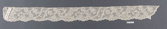 Piece, Bobbin lace, Flemish, Mechlin 