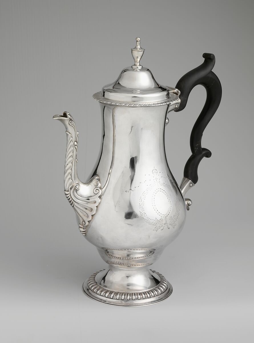 Coffeepot, Ephraim Brasher (American, baptized 1744–1810), Silver, American 