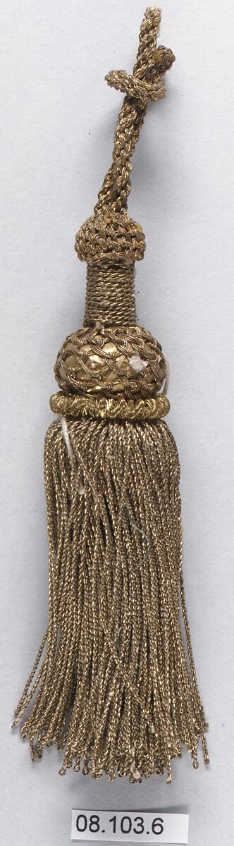 Tassel, Metal thread, French 