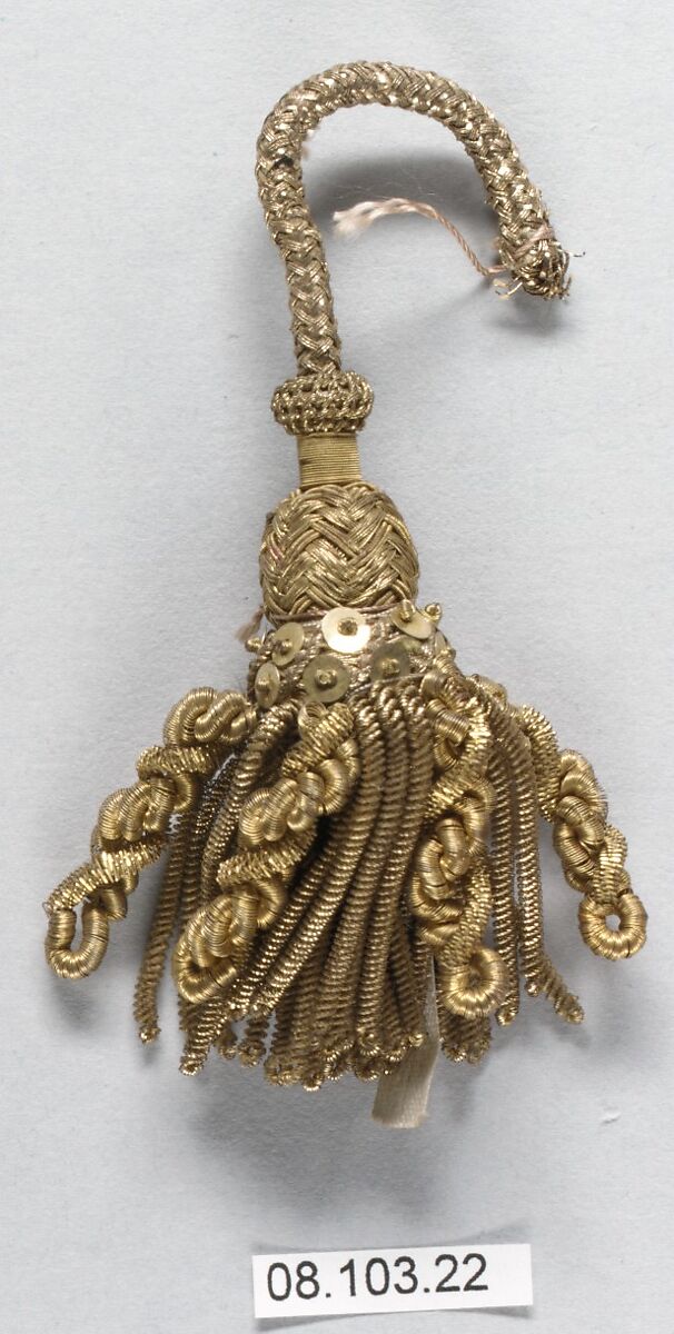 Tassel, Metal thread, European 