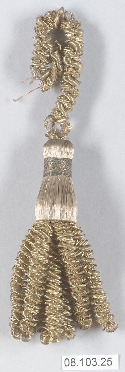 Tassel, Metal thread, French 